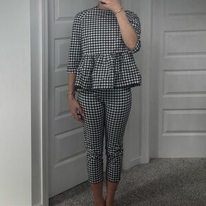 Victoria Beckham for Target Gingham Set Navy & White